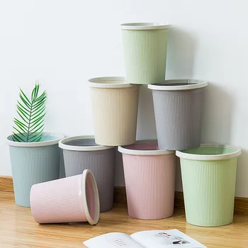 

Household Simple Living Room Garbage Can without Cover Toilet Small Basket Toilet Waste Bin Kitchen Northern European-Style Larg