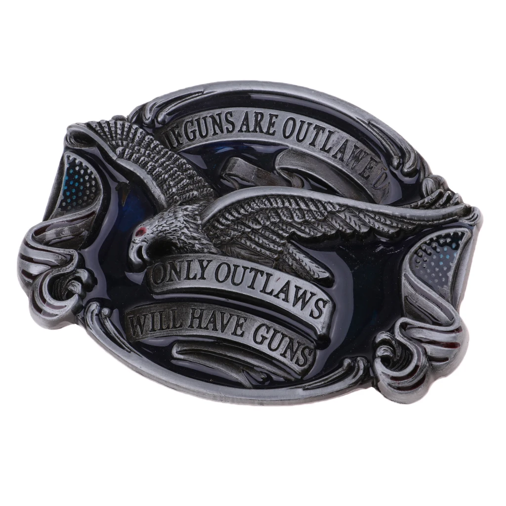 Vintage Flying Eagle Belt Buckle American Western Cowboy Pants Accessories for Boys