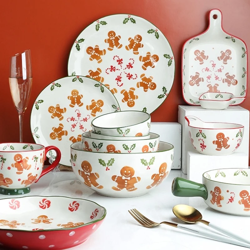 Muslimex De Mesa Domexsticos Bonitos Do Natal, Tigelis Ceratmica Do Arroz, Pratos Bonitos Do Agregado Famous E Pratos Plates