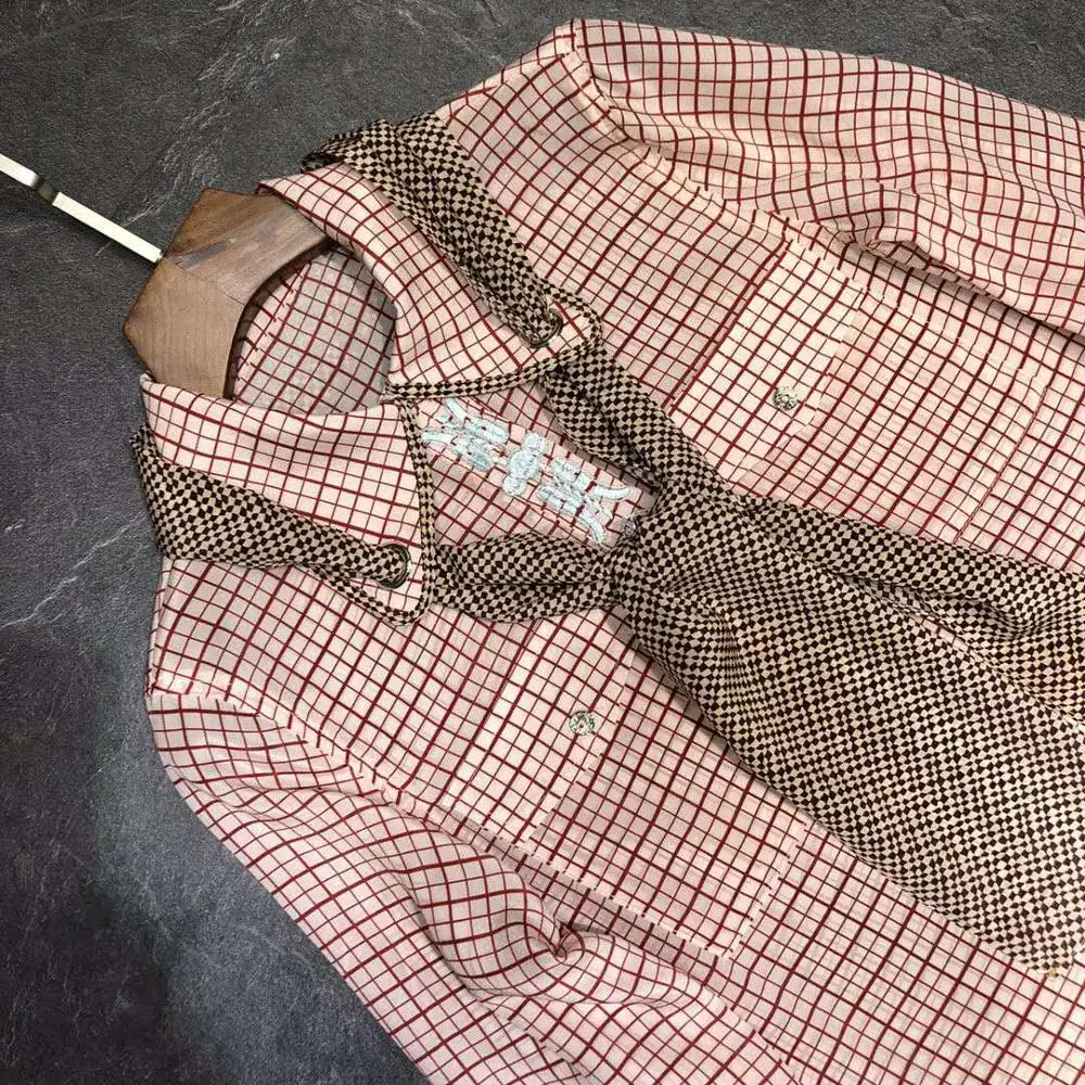 VERDEJULIAY Vintage 100% Silk Blouse Runway