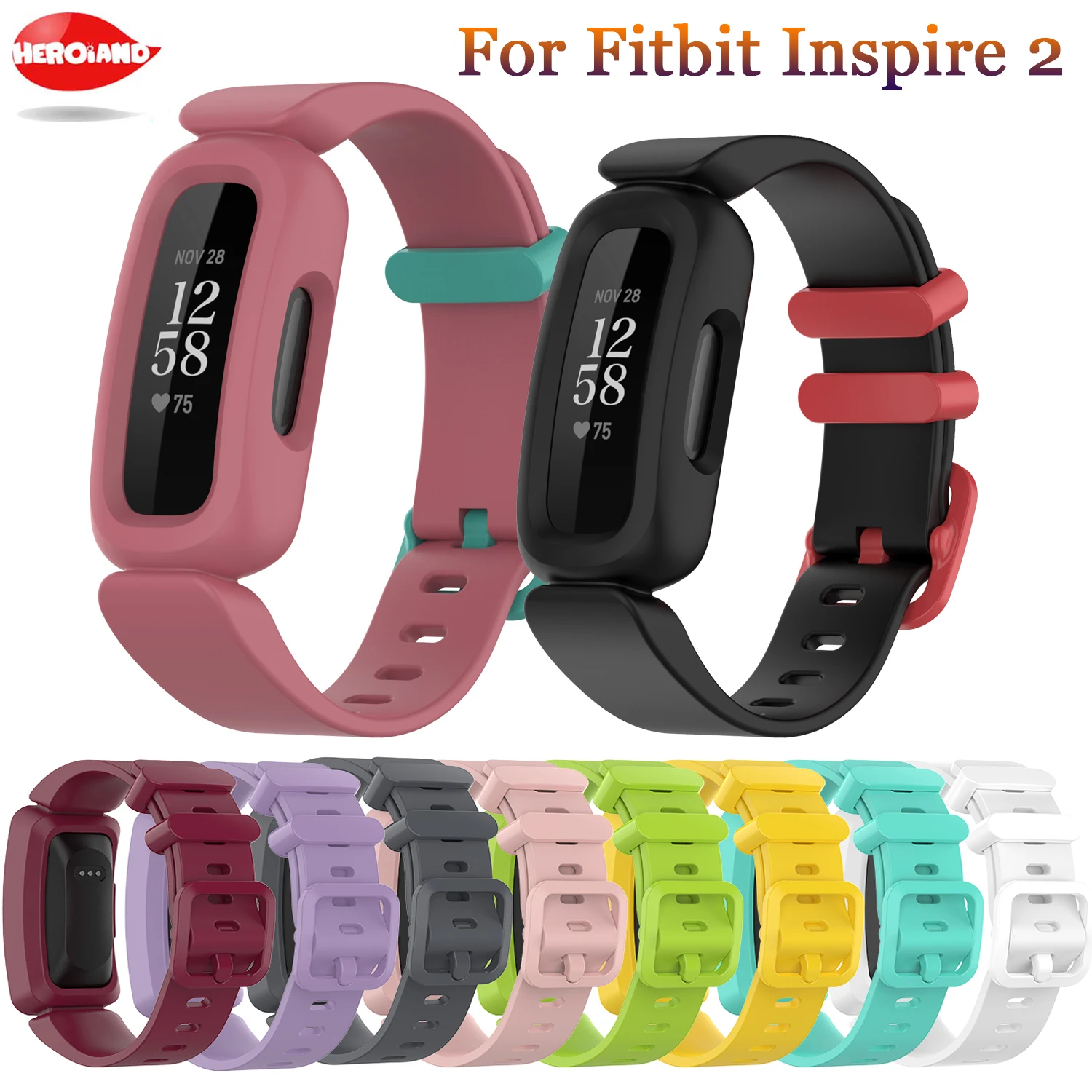 

2021 Новая мягкая силиконовая лента для Fitbit Inspire 2 ремешок для смарт-часов петля для Fitbit Inspire2 / ace 3 часы с браслетом мягкий Correa