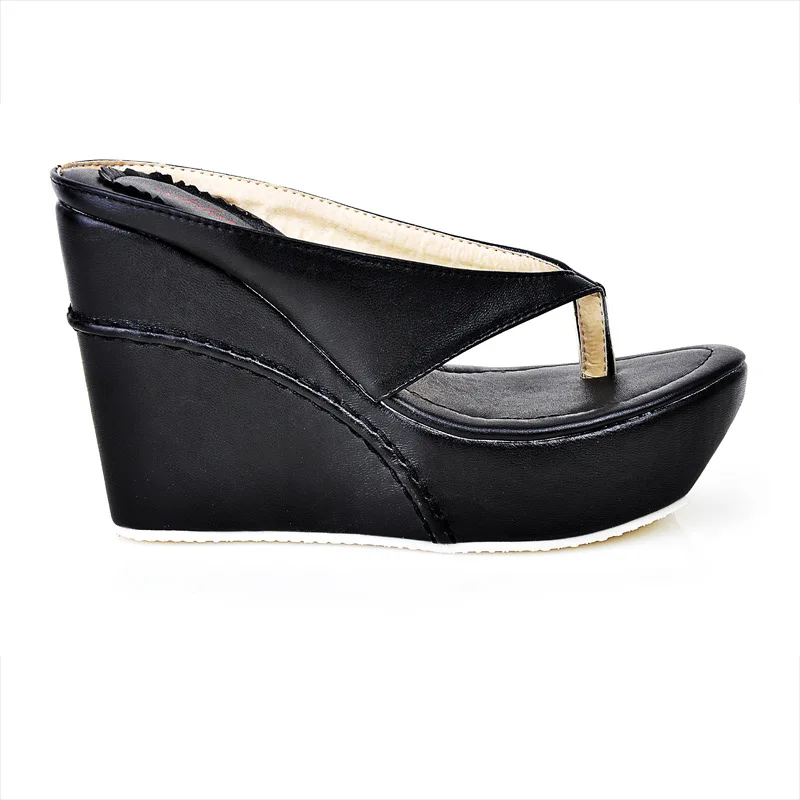 

Special Offer New Style Wedge Sandal Summer Thick Bottomed Split Toe High Heel Flip-flops Size Code Sandals Women's