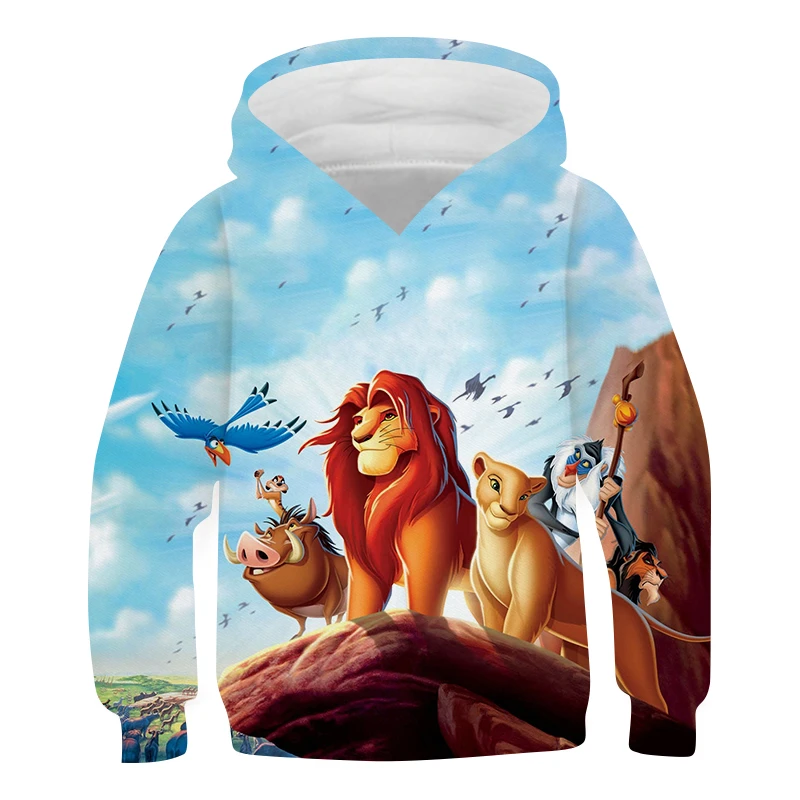 toddler hoodie boy Cartoon Boy Hoodies The Lion King 3D Printed Children Outwear Cute Disney Series Anime Clothes Girls Kids Casual Sweatshirts what is a youth hoodie