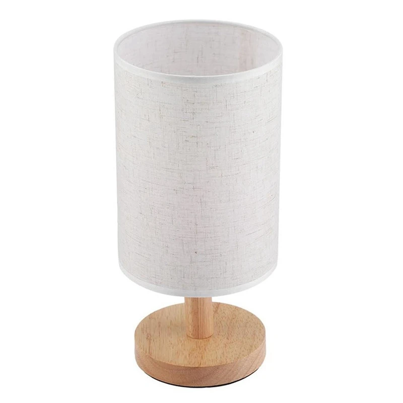Wifi Smart Table Lamp Simple Solid Wood Bedside Lamp(Us Plug)
