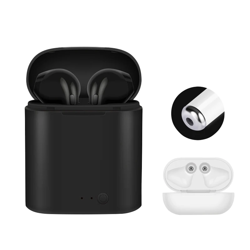 i7sblack I7s TWS Bluetooth 5,0 беспроводные наушники Спортивная гарнитура с микрофоном наушники для iphone samsung huawei LG мобильный телефон - Цвет: i7sblack