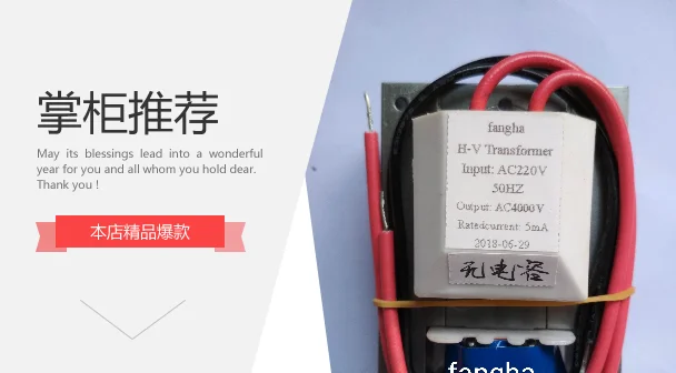 

Customized Medium Size Negative Ion High Voltage Package/transformer 220V/50Hz~4000V Without Capacitor/with Bracket,