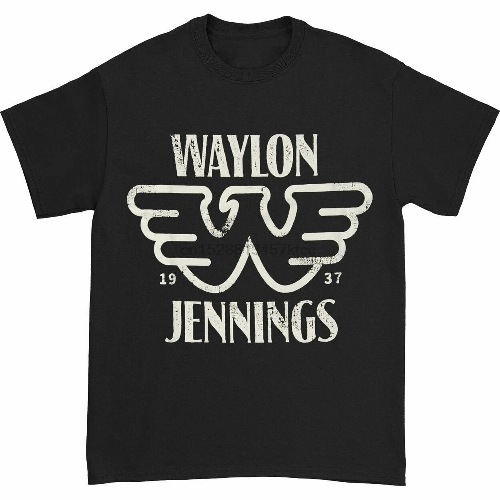 Waylon Jennings Mens Est Tops Tee T Shirt Black Colorful O Neck T-Shirt For Men Women Tshirt S-5XL Size 11 Colors | Мужская одежда