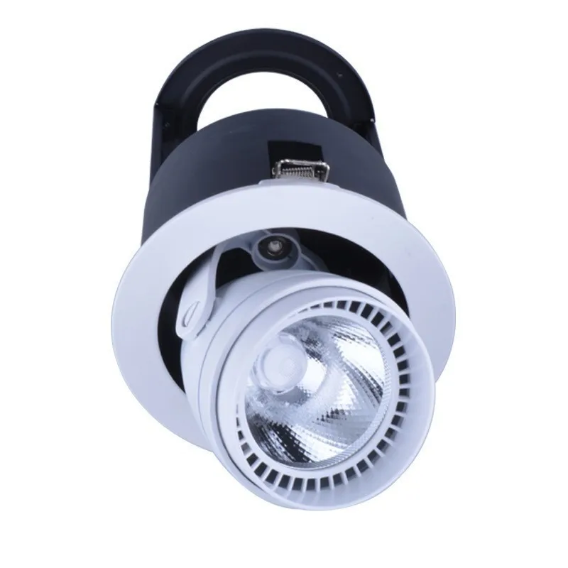 4 шт./лот удара Downlight1 2 главы 3 головок 30 Вт 60 Вт 90 Вт удара светодио дный регулируемые светильники светодиодные растровые светильники дома