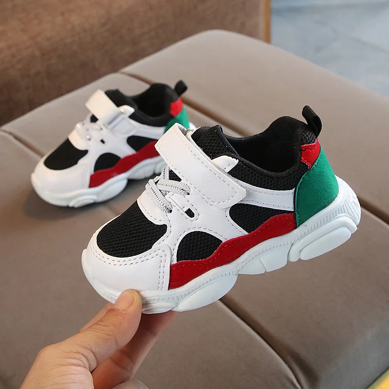 Boys Shoes Sneakers Breathable  Kids Girls Running Shoes Mesh Children Sports Shoe Thick Bottom Lightweight SHS007