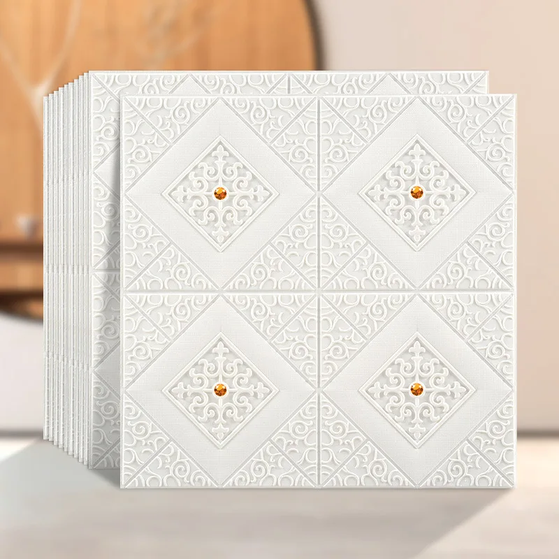 Selfsticking wall paste 3d stereo foam paper old refurbishment ceiling living room decoration ugly paper