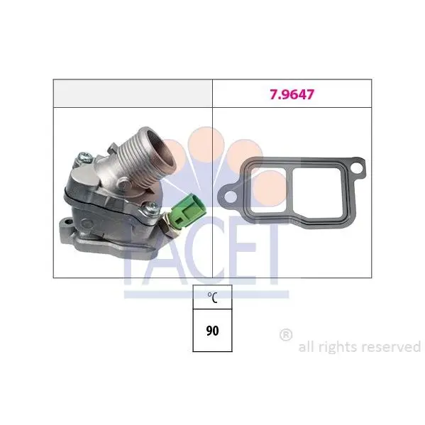 Термостат(в корпусе) VOLVO: C70 II кабрио D5 06-, S40 II(MS) 2