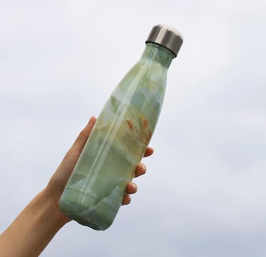 Бутылка для воды, без бисфенола, нержавеющая сталь, бутылка для пива, чая, кофе, термос, бутылка для путешествий, спорта, спортзала, бутылка для напитков, изолированная чашка - Цвет: coke bottle