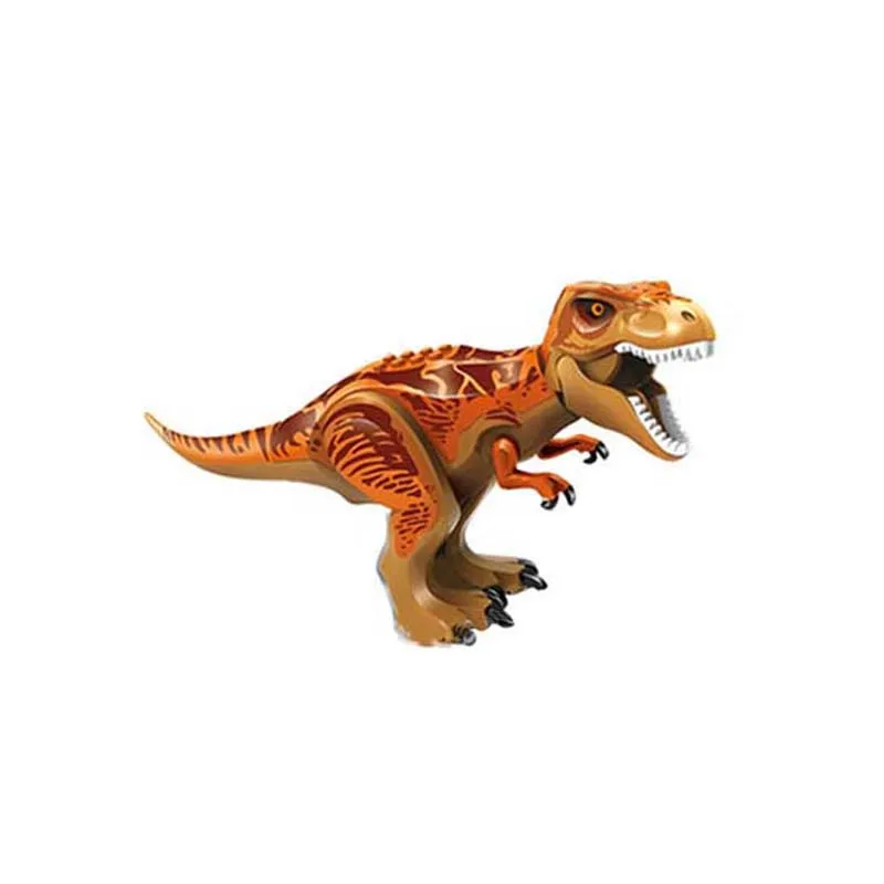 28 см большие Динозавры юрского периода мировой парк строительные блоки игрушки животных детские подарки строительные блоки набор детские игрушки - Цвет: D
