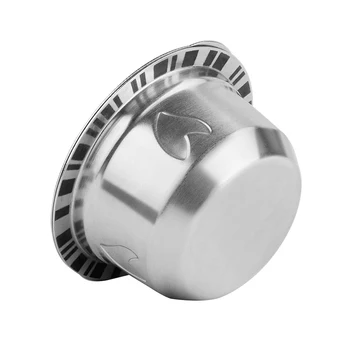 

Durable 230ml Reusable Coffee Capsule With Tamper Kit For Nespresso Vertuolline Machine Coffeeware Set