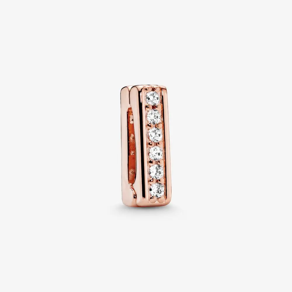 

Pink Sterling Silver Sparkling Clip Lady Pink Charm 100% 925 Sterling Silver Women fit Original Pandora Bracelets Jewelry