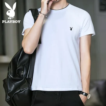 

playboy T-shirt playboy shirt Plain cotton t shirt anime streetwear men
