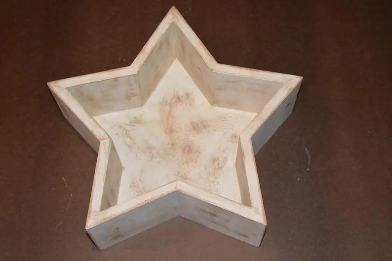 Newborn Photography Props Mini Baby Wooden Bed Baby Shoot Container Five-pointed Star Bed Photo Studio Posing Prop Creative Prop