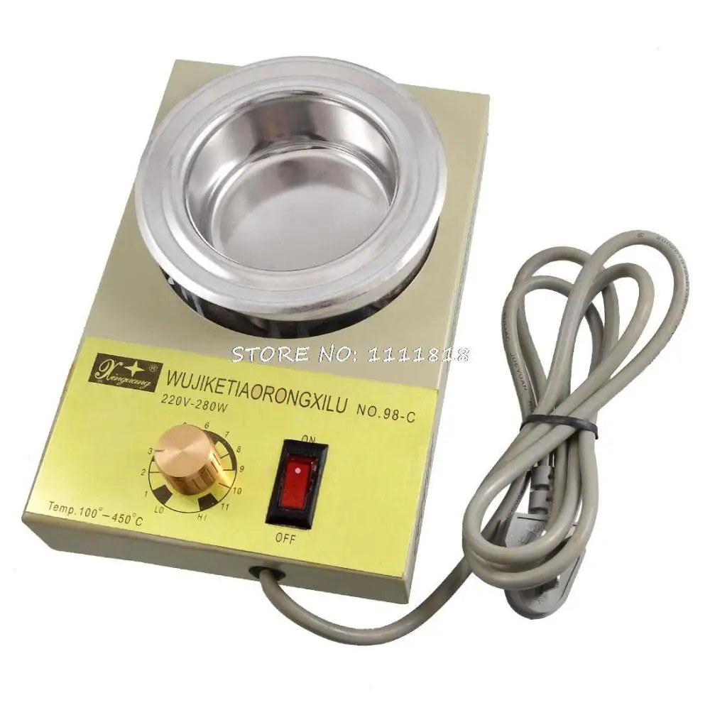 

AC 220V 280WTemperature Adjustable Solder Pot 80mm Dia AU Plug
