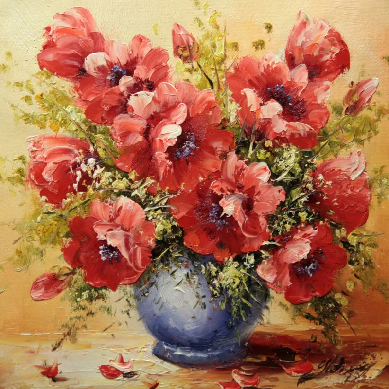 

FULL Mosaic Pattern 5D DIY Diamond Art Embroidery Home Decoration Flowers Diamond Painting Cross Stitch Home Wall Decor Gift