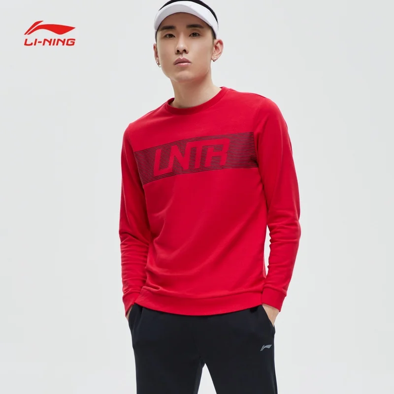 Мужская Спортивная Толстовка Li-Ning для фитнеса из 60% хлопка с подкладкой 40%