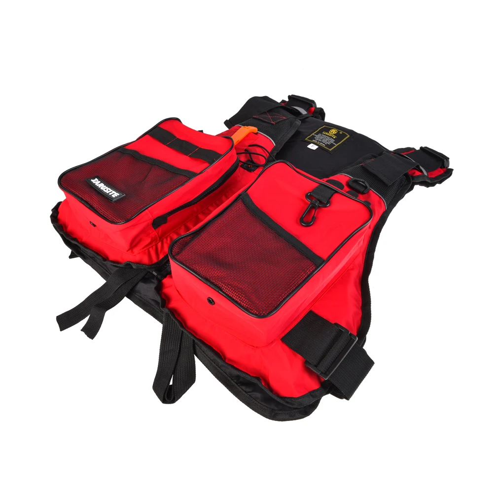 

Fishing Vest Flotation Adult Safety Life Jacket Survival Vest Swimming Kayaking Boating Drifting with Emergency Whistle