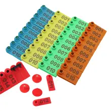  Farm Animal Livestock Supplies No.001-500 Sheep Ear Tag Laser Type Copper Head Earrings Animal Supplies 