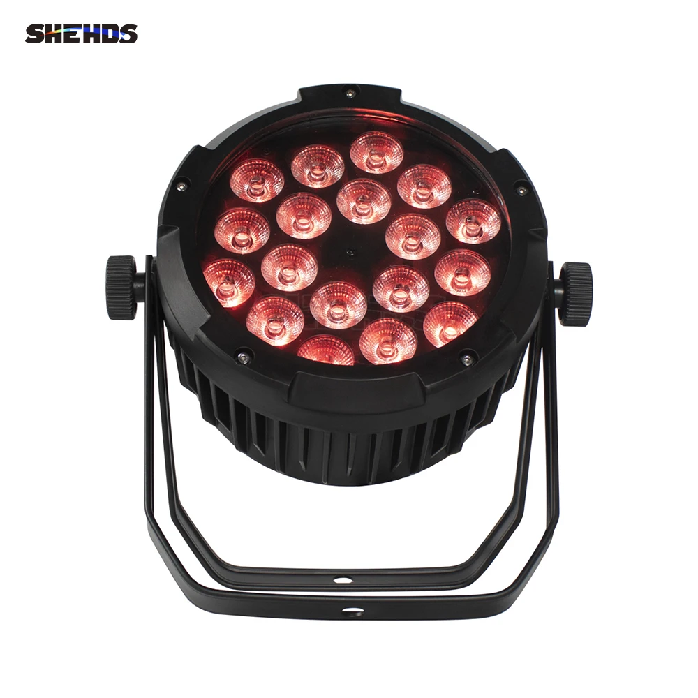 SHEHDS LED Flat/Waterproof 18x18W/18x12W Par Light DMX Controller Party Bar Strobe Dimming Effect Projectory led light disco light led stage light
