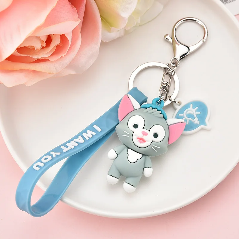 Мягкий брелок для ключей с изображением мультяшного малыша слона кота куклы
