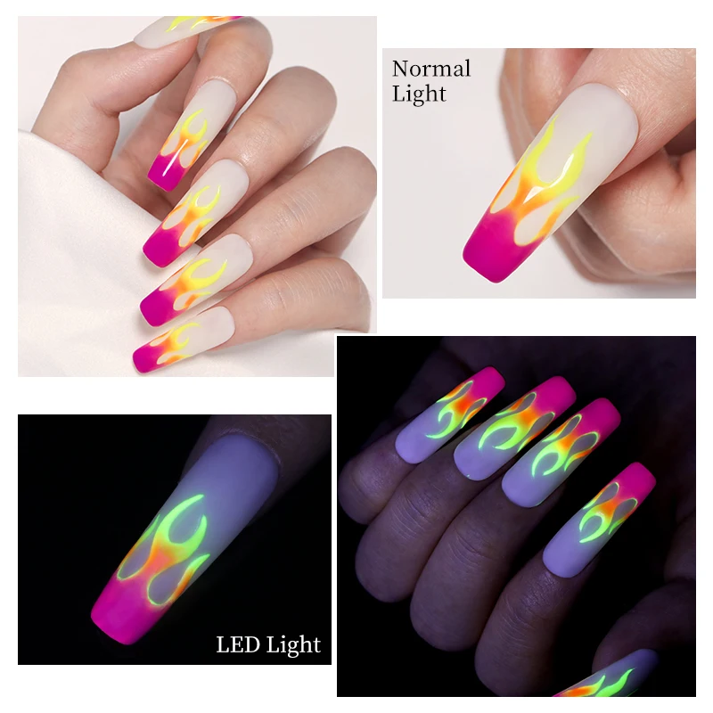 Born Pretty 春夏ネイル 蛍光カラー ネオンカラー マニキュアセット ネイルポリッシュ