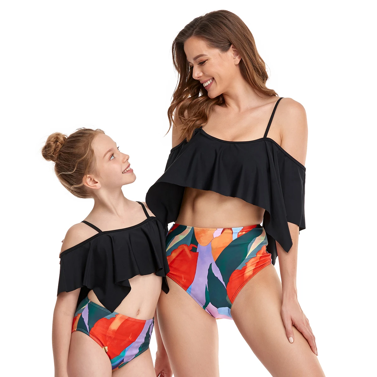 Swimsuit Bikini-Set Tankini Body-Suit Two-Piece Plus-Size Sexy Women Beach-Wear