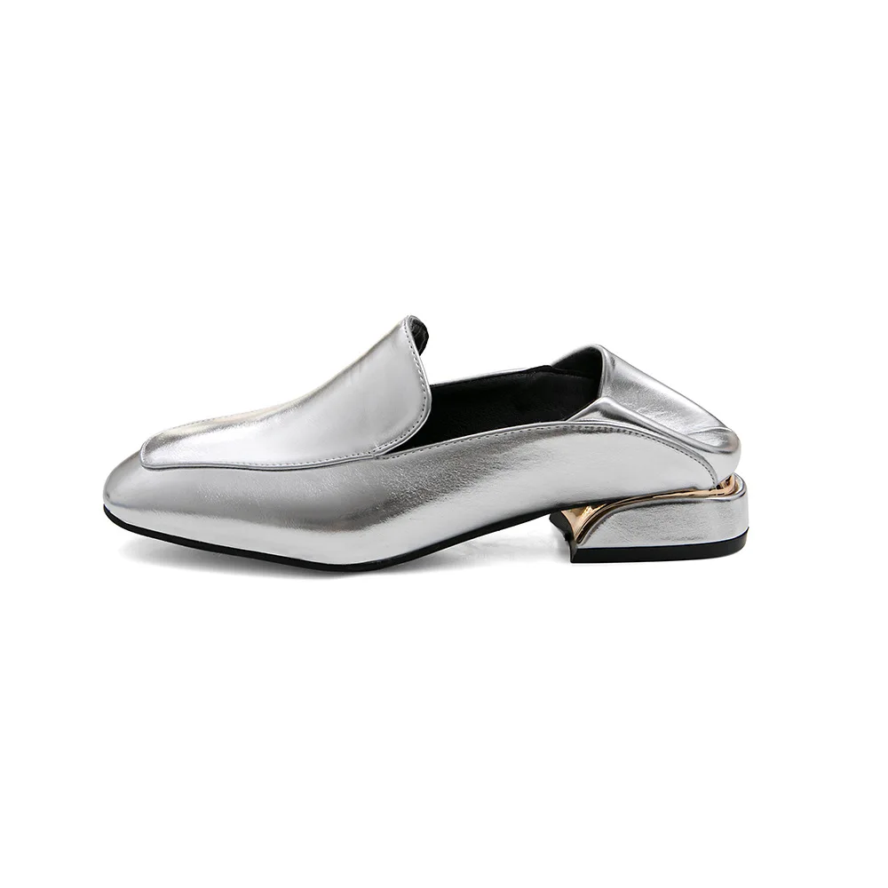 Туфли лодочки женские с широким носком милые лоферы прострочкой низкий