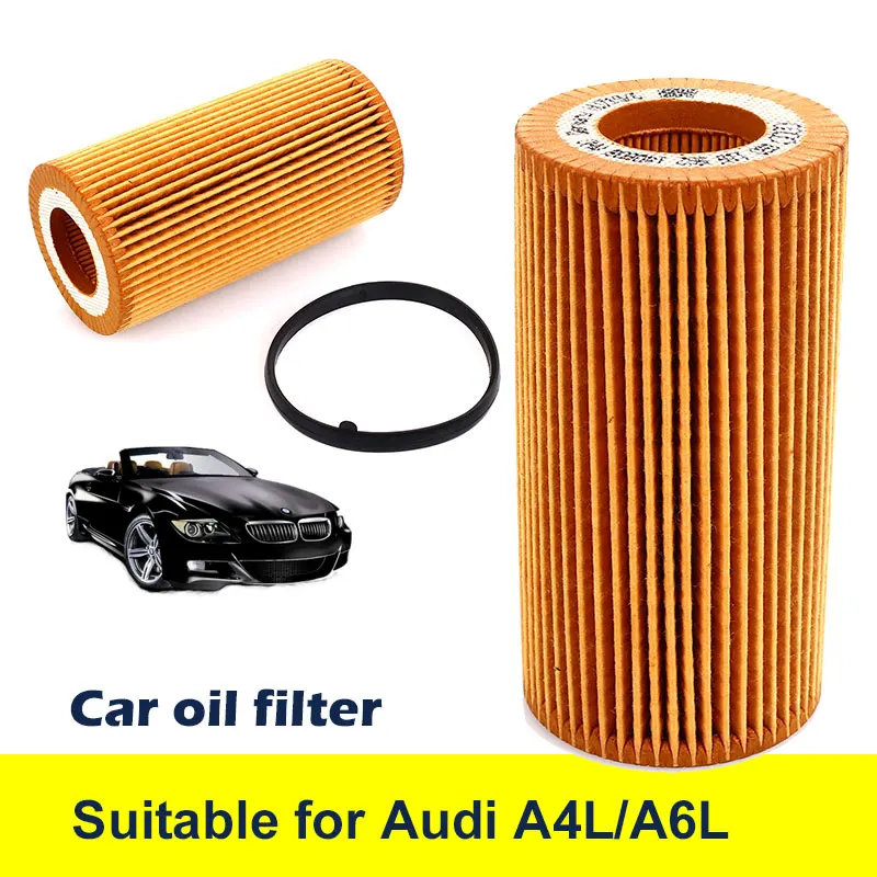 Auto Oil Filter Car Oil Filter Fits Multiple Models Oil Filter Anti-Pollen Dust Smooth 06D115562 for Audi A4L A6L