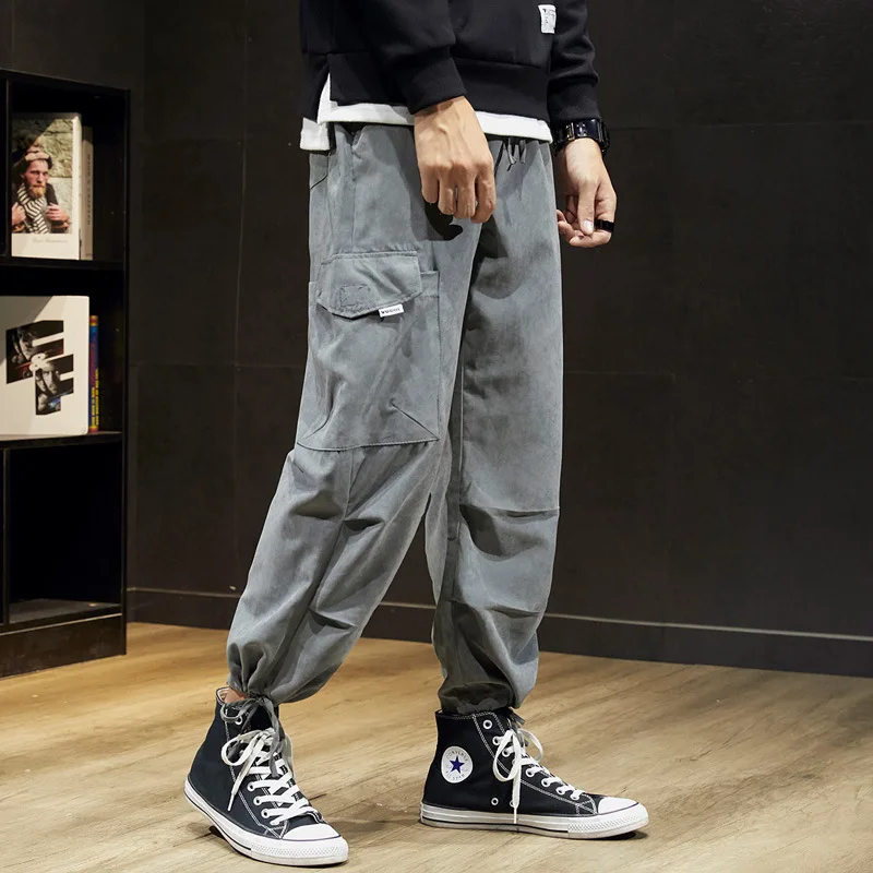 

Multi-color Selectable 2019 New Style Super Fire Baggy Pants Japanese-style Trend Drawstring Casual Pants Students Teenager