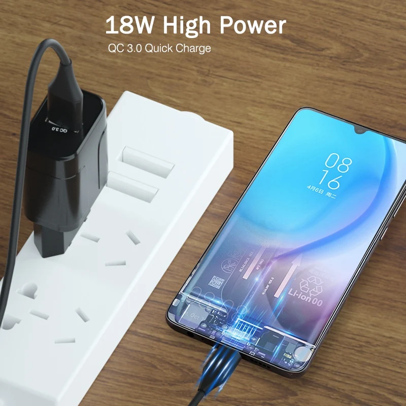 OREY 18 Вт быстрое зарядное устройство QC 3,0 USB зарядное устройство для iPhone X Xr Quick Charge 3,0 для samsung S10 Plus Xiaomi Mi 9 зарядное устройство для телефона