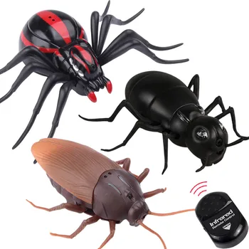 

Remote Control Spider Cockroach RC Animal Infrared Toy Kit Simulation Electric robot Smart Ant Prank Jokes Radio Insect for Boys