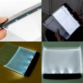 

LED Light Wedge Eyes Protect Panel Book Reading Lamp Paperback Night Vision настольная лампа X2