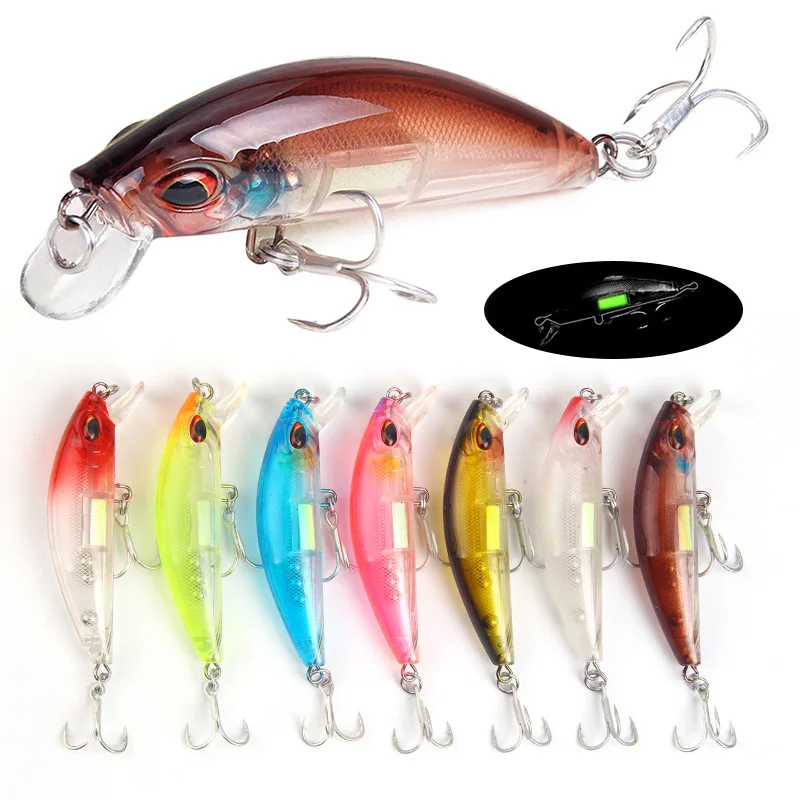 7 Color Predator Minnow Fishing Lure 7cm11.4g Jig Sinking Wobbler Hard