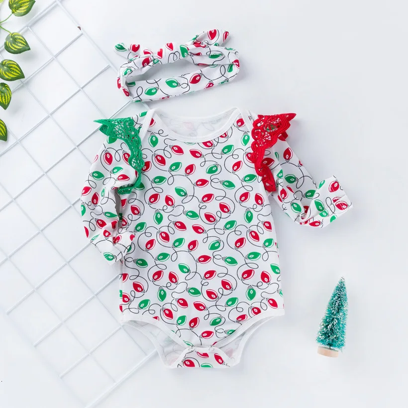 Newborn Baby Bodysuit Girls Christmas Clothes New Cotton Deer Baby Bodysuits Long Sleeve Baby Body Toddler Jumpsuit