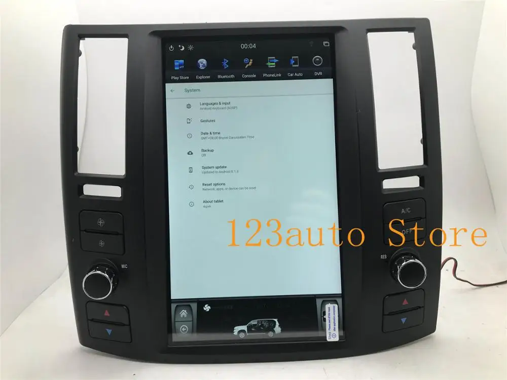 11,8 ''Tesla стиль Android 8,1 автомобильный DVD gps плеер для Infiniti FX FX25 FX35 FX45 2004-2008 радио 4 Гб ram 32 ГБ rom Авто ips