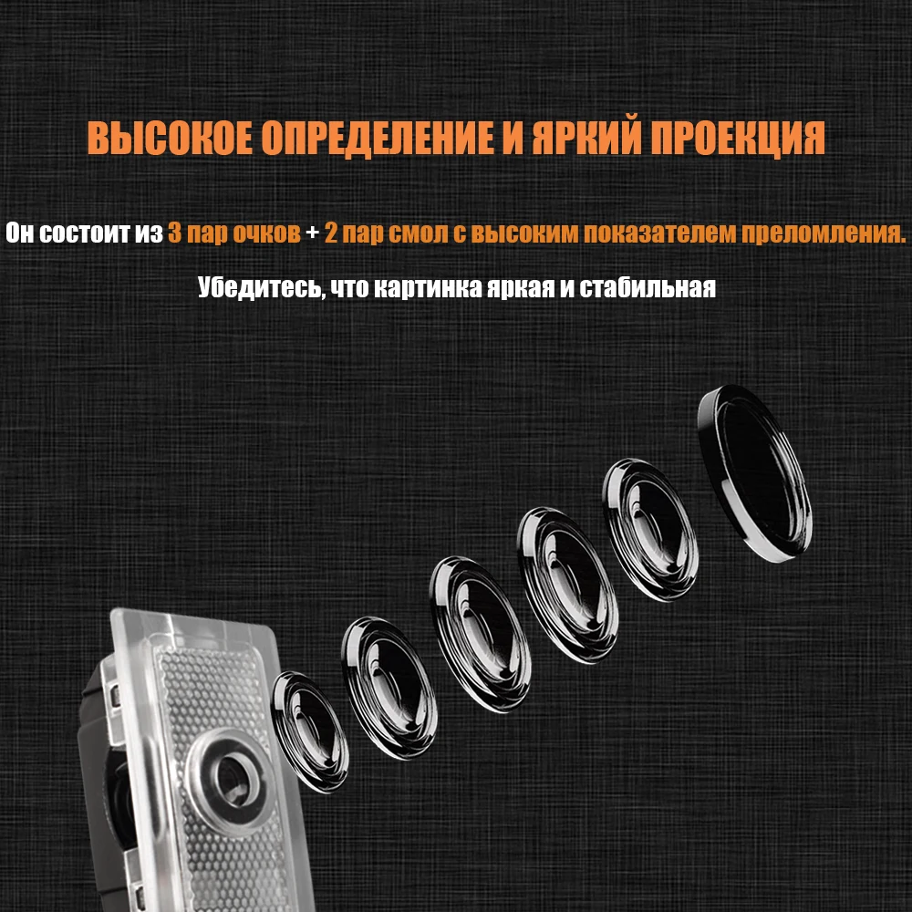 2 шт. Автомобильный светодиодный лазерный проектор для Dodge Charger 2006 2019 Magmun 2005 2008 Avenger