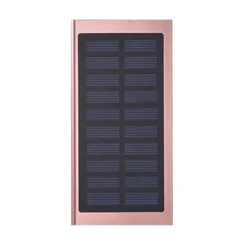 

New 4000mah Solar Battery Power Bank Portable Charger External Battery Dual USB Powerbank For xiaom iphone Cellphone Batteries