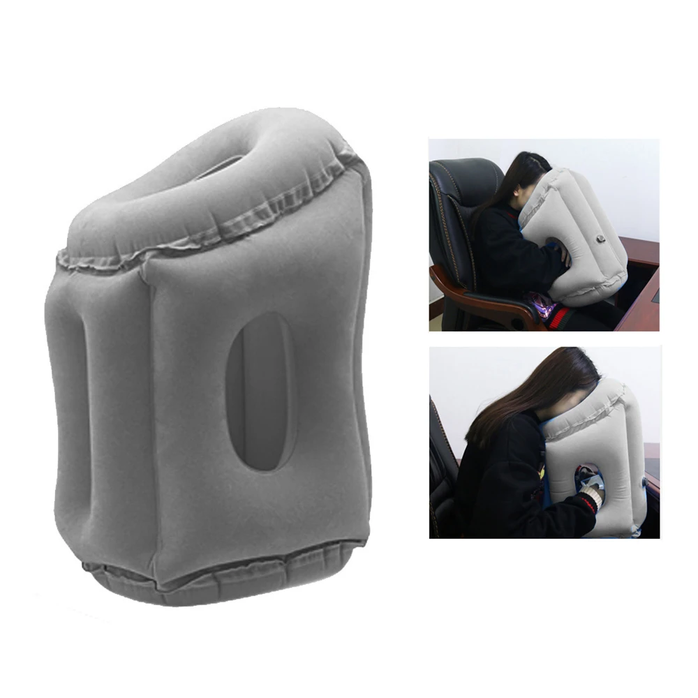 

Portable Inflatable Air Pillow Headrest Body Back Travel Support Cushions for Airplane Car Office Rest Foldable Neck Pillows
