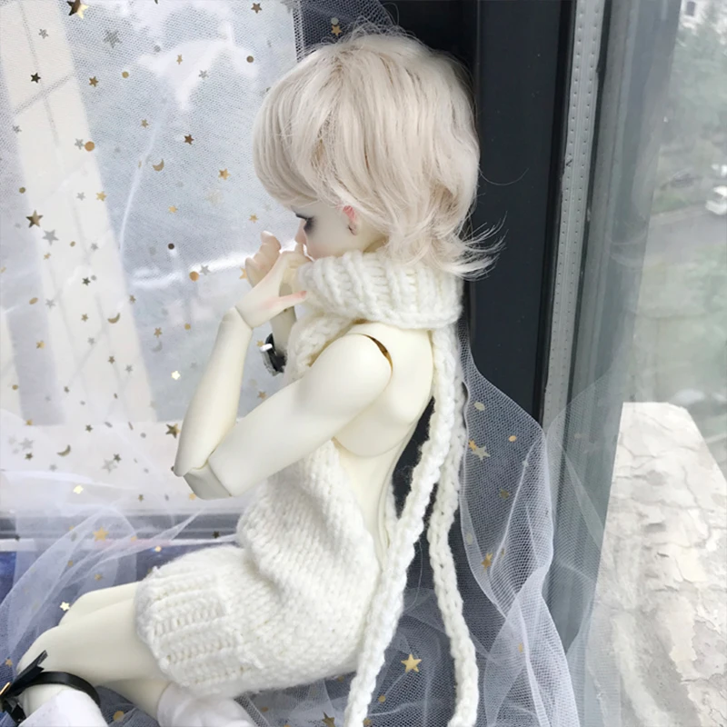 Кукольная одежда 1/4 BJD свитера белого цвета ручной вязки с открытой спиной свитера для 1/4 BJD куклы аксессуары для кукольной одежды 2 стиля