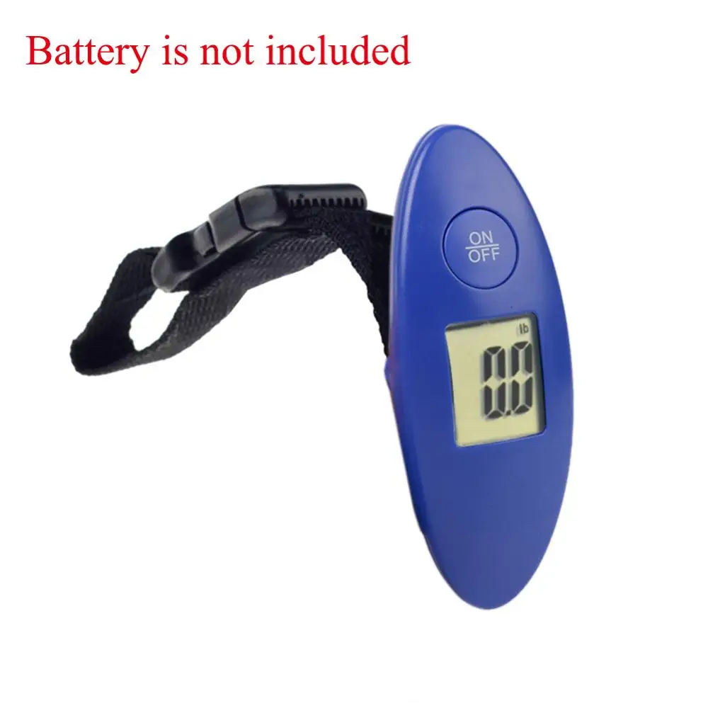 Navy Mini 40kg/100g LCD Digital Electronic Luggage Scale Portable Suitcase Scale Handled Travel Bag Weighting Fish Hook Hanging Scale - Цвет: Navy
