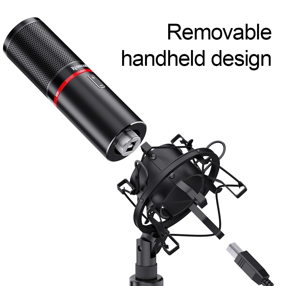 Redragon Metal USB Condenser Recording Microphone