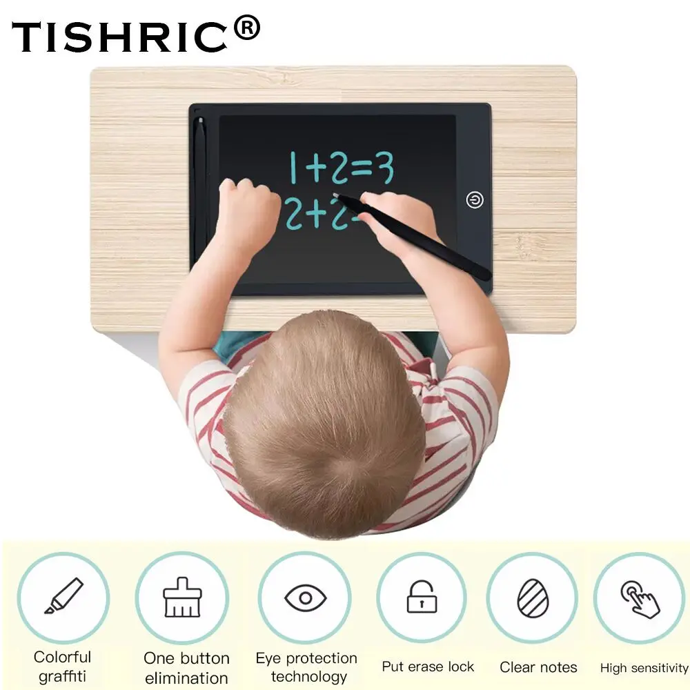 

TISHRIC 8.5/10/12" inch LCD Digital Graphics Tablet For Drawing Board Electronic Writing Pad Screen Stylus Pen Erasable Kids Toy