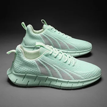 

Men's Shoes Summer 2020 New Breathable Trend Sports Casual Shoes Flying Woven Running Shoes Men's Mesh Shoes