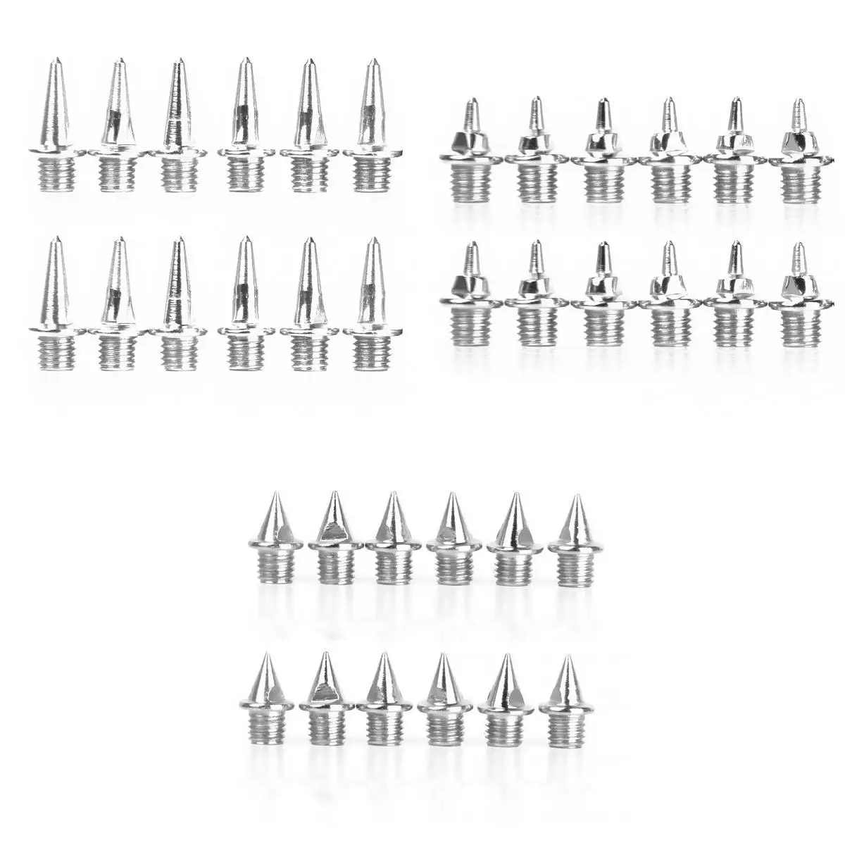 36x Сменные трековые кроссовки с шипами для спортивных беговых тренировок 3 комплекта