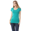 Emotion Moms Summer Pregnant Tshirt Maternity Tops Women Big Size Shirt Solid Color Clothes 5