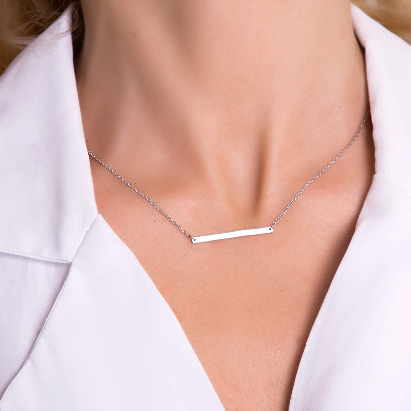 

Korean Fashion Jewelry Women's Stainless Steel Necklace Ladies Multi-layer Geometric Pendant Necklace Fashion Necklaces 2019